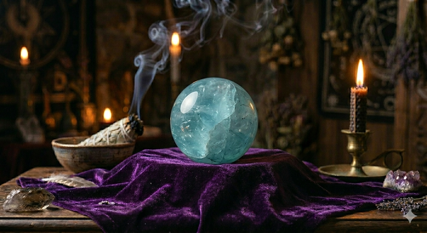 Aquamarine Serenity Sphere